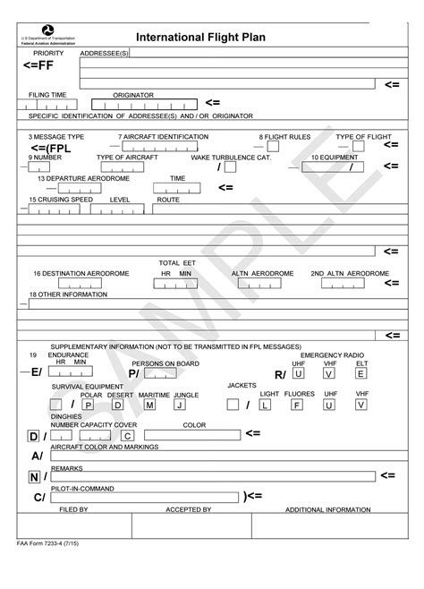 dvfr flight plan|FAA Form 7233.
